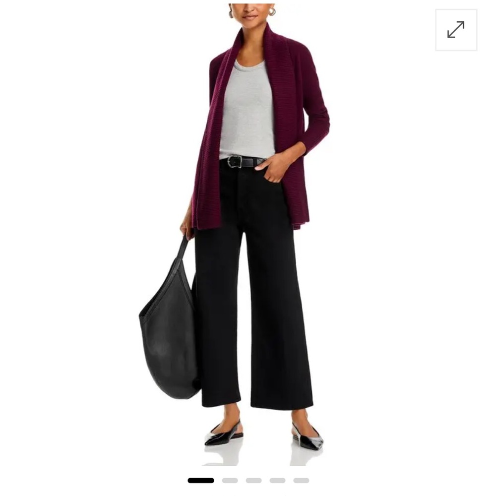 C Bloomingdale's Shawl-Collar Cashmere
Cardigan - Heather Burgundy